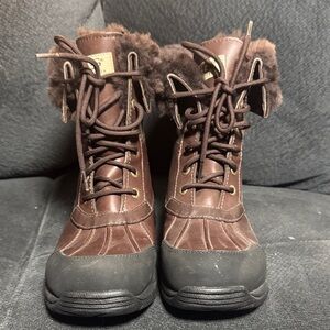 UGG Brown Fur-Lined Boots